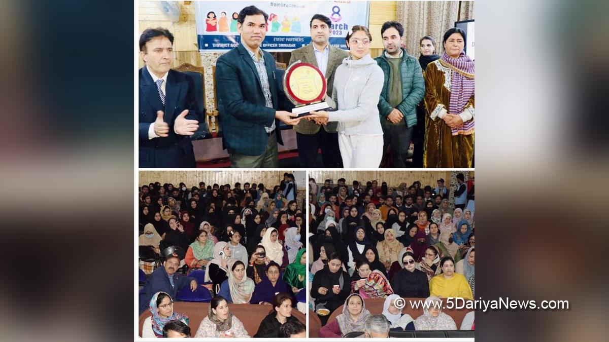 Srinagar, DDC Kashmir, Vijay Kumar Bidhuri, Divisional Commissioner Kashmir, Jammu, Kashmir, Jammu And Kashmir, Jammu & Kashmir, District Administration Srinagar, Deputy Commissioner Srinagar, Mohammad Aijaz Asad, International Womens Day, Why do we celebrate Womens Day on March 8, Why do we celebrate Womens Day, International Women Day, International Womens Day 2023, SP College