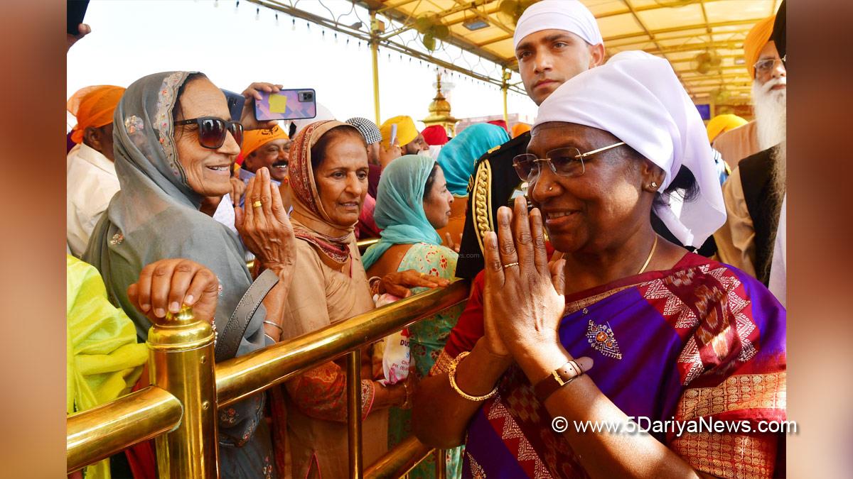 Droupadi Murmu, President of India, President, Indian President, Rashtrapati, Golden Temple, Amritsar