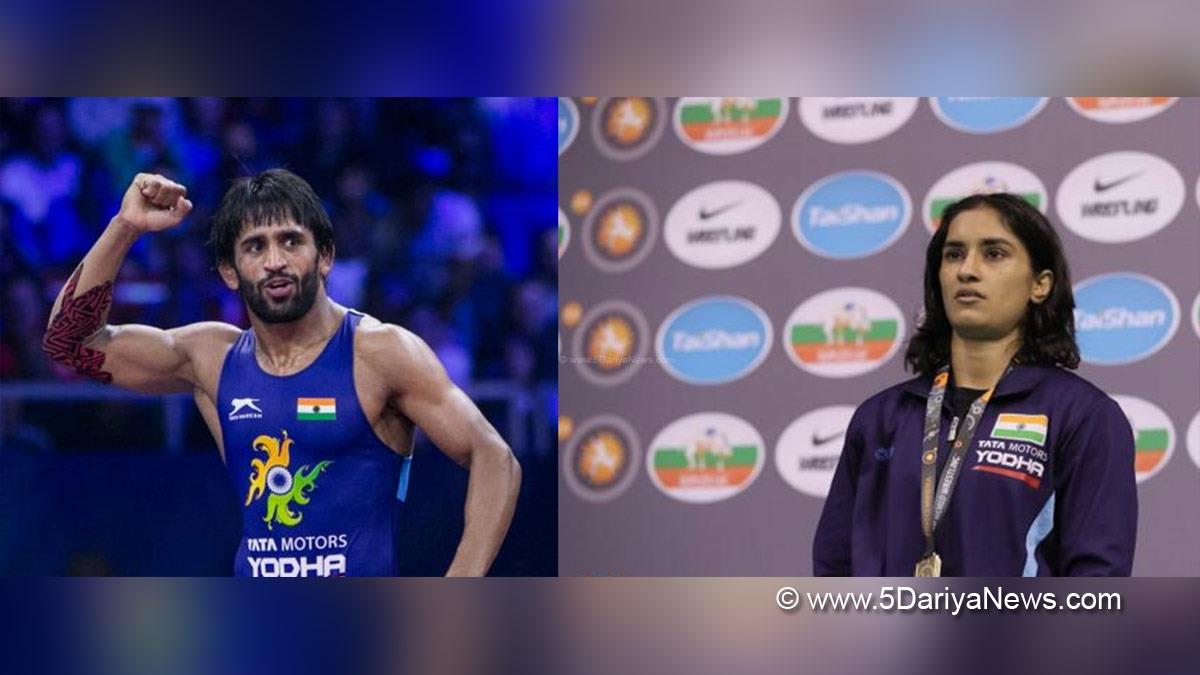 Sports News, Wrestling, New Delhi, Ministry of Youth Affairs and Sport, TOPS, Target Olympic Podium Scheme, Bajrang Punia, Vinesh Phogat