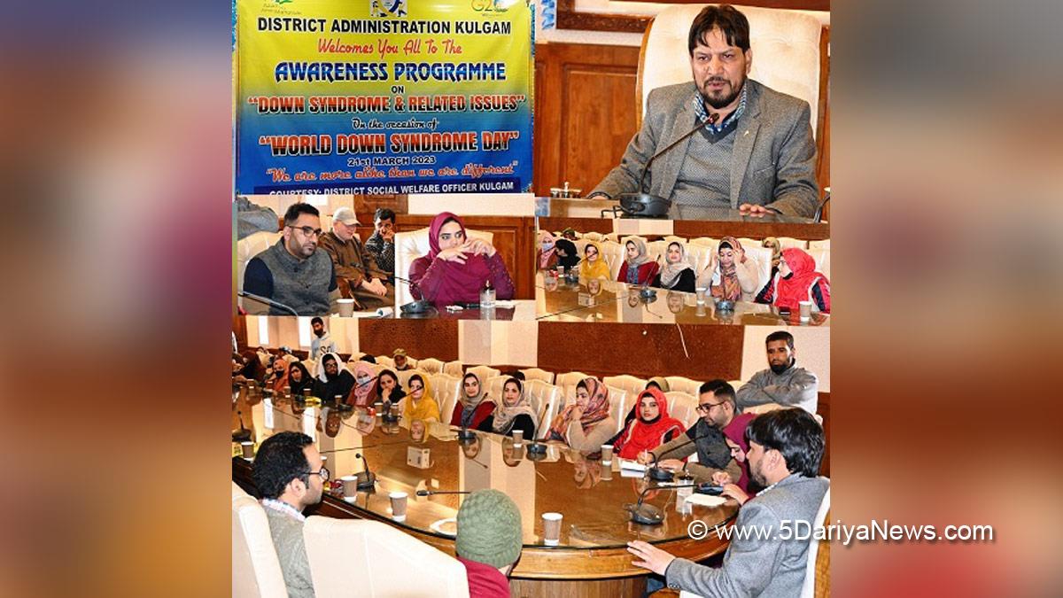 Kulgam, Additional Deputy Commissioner Kulgam, Viqar Ahmed Giri, World Downs Syndrome Day, Jammu, Kashmir, Jammu And Kashmir, Jammu & Kashmir