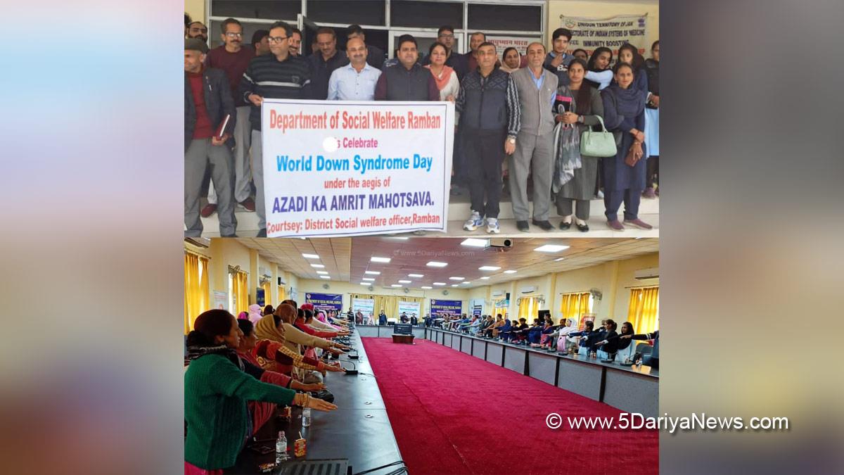Ramban, District Administration Ramban, Social Welfare Department, World Down Syndrome Day, Jammu And Kashmir, Jammu & Kashmir