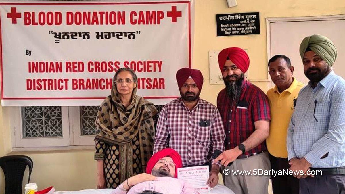 Red Cross Society, Red Cross Society Amritsar, Blood Donation Camp, Blood Donation Camp Amritsar, Amritsar 