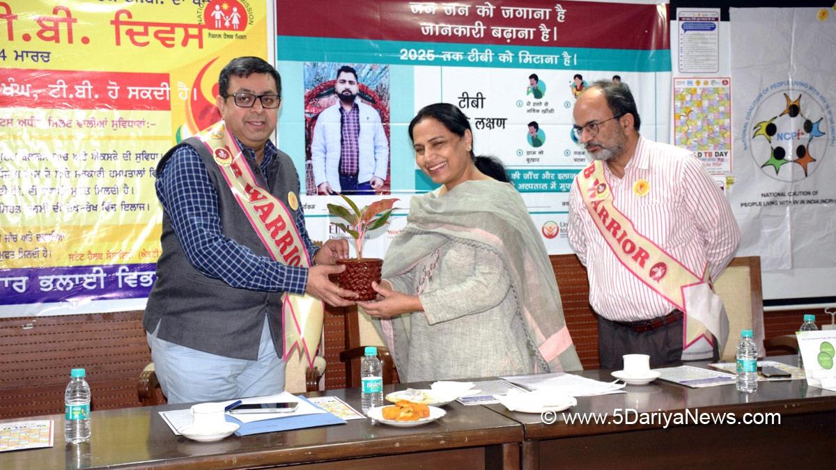 TB Awareness, World TB Day, World Tuberculosis Day, Dr Ravinderpal Kaur, Dr Abhinav Trikha, Punjab Health and Family Welfare, National Health Mission