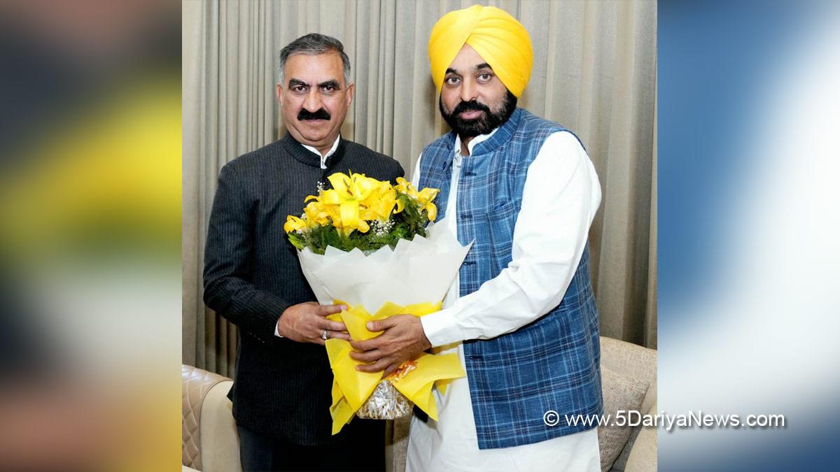 Sukhvinder Singh Sukhu, Himachal Pradesh, Himachal, Congress, Indian National Congress, Himachal Congress, Shimla, Chief Minister of Himachal Pradesh, Bhagwant Mann, AAP, Aam Aadmi Party, Aam Aadmi Party Punjab, AAP Punjab, Government of Punjab, Punjab Government, Punjab, Chief Minister Of Punjab