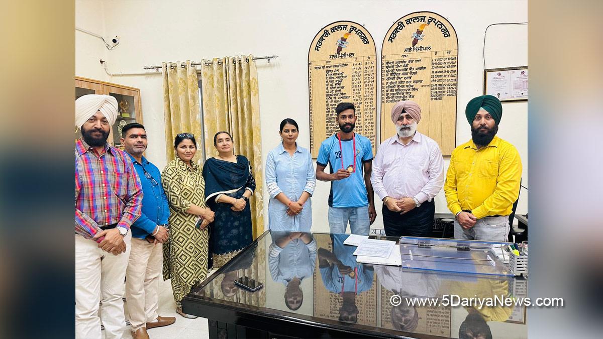 Sports News, Punjabi University Patiala, Government College Ropar, Vinod Kumar 