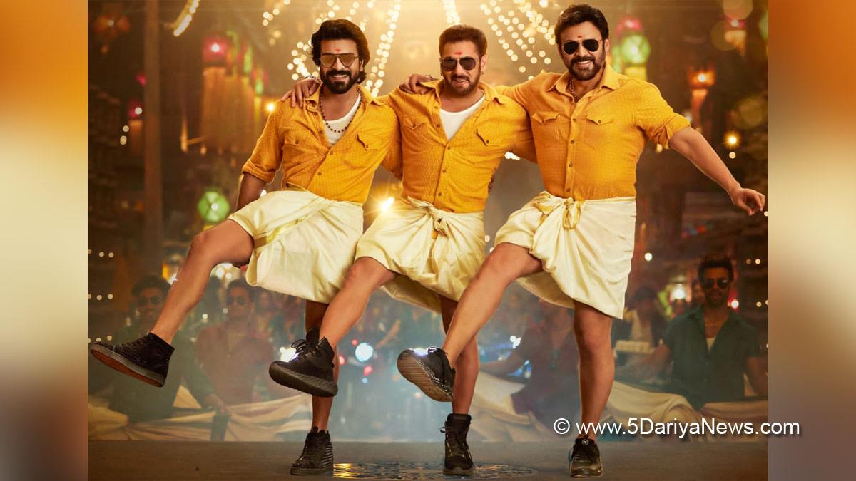 Bollywood, Salman Khan Kisi Ka Bhai Kisi Ki Jaan, Salman Khan, Daggubati Venkatesh, Pooja Hegde, Shehnaaz Gill, Palak Tiwari, Jassie Gill, Raghav Juyal, Bhumika Chawla, Kisi Ka Bhai Kisi Ki Jaan, Kisi Ka Bhai Kisi Ki Jaan Movie, Kisi Ka Bhai Kisi Ki Jaan Movie Release Date, Kisi Ka Bhai Kisi Ki Jaan Movie Cast, Yentamma, Yentamma Song, Venkatesh, Ram Charan, Yentamma Song Hook Step, Yentamma Hook Step