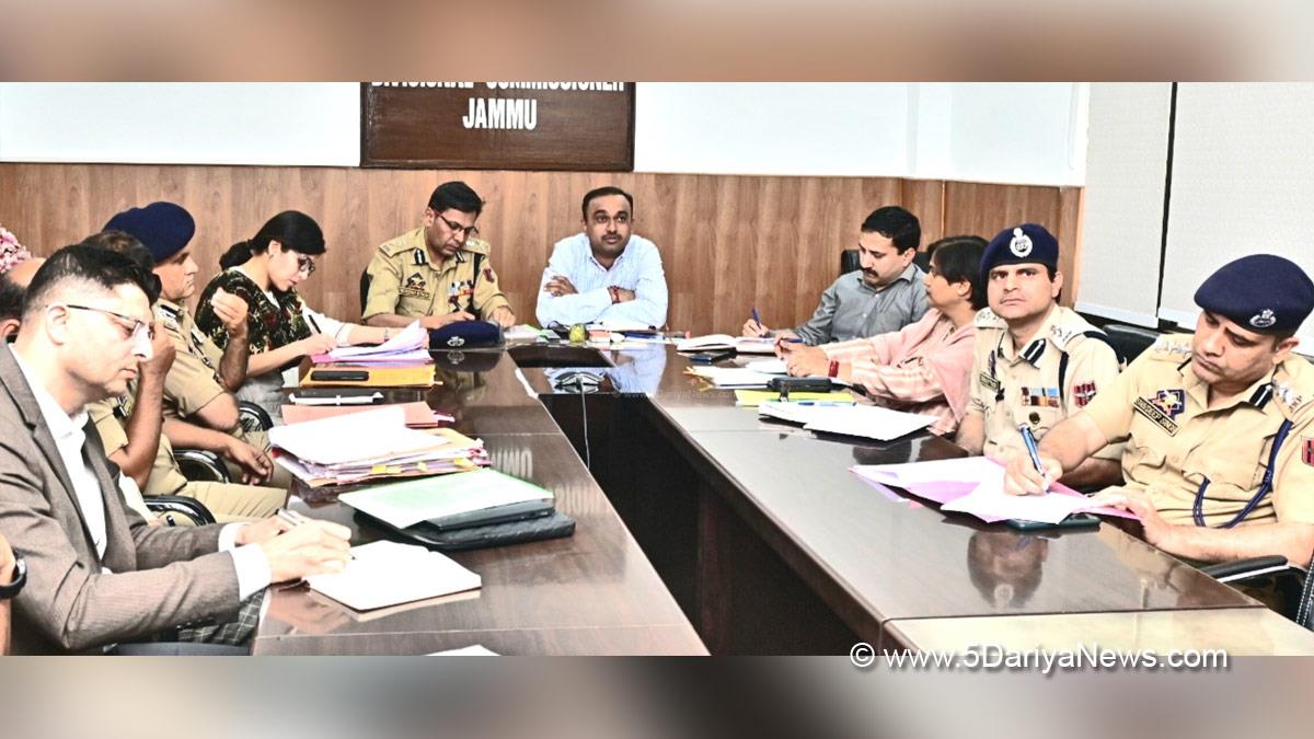 Jammu, DDC Jammu, Ramesh Kumar, Divisional Commissioner Jammu, Kashmir, Jammu And Kashmir, Jammu & Kashmir, Additional Director General of Police, Mukesh Singh