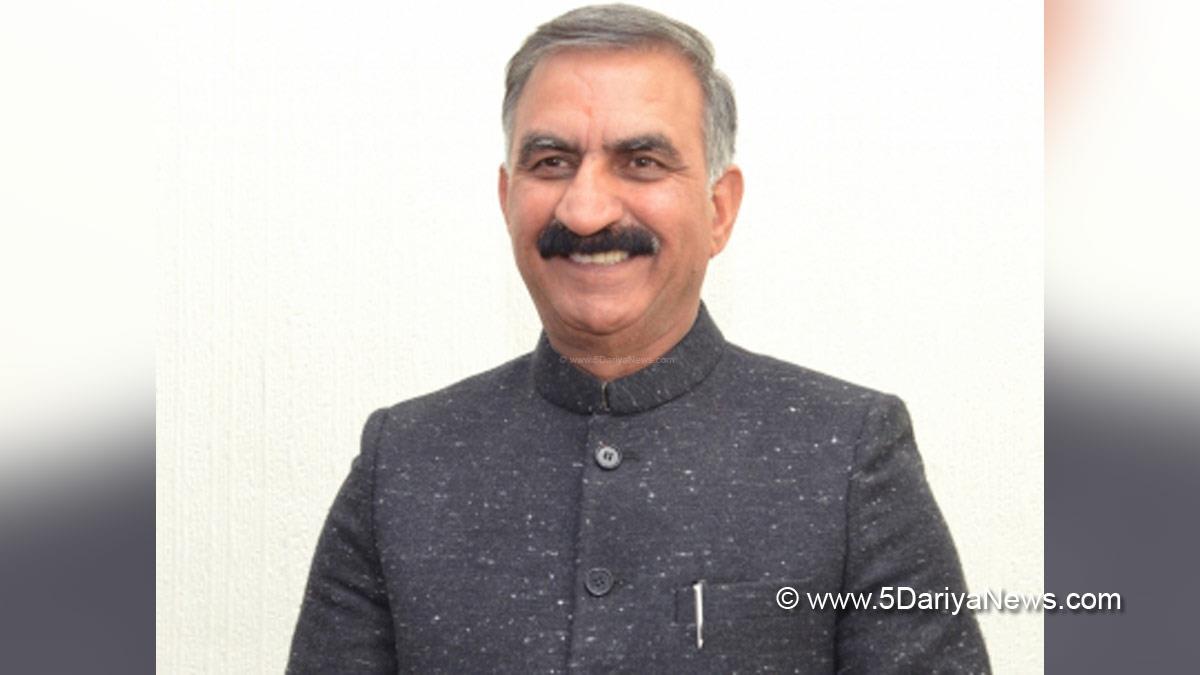 Sukhvinder Singh Sukhu, Shimla, Himachal Pradesh Chief Minister, Himachal Pradesh CM