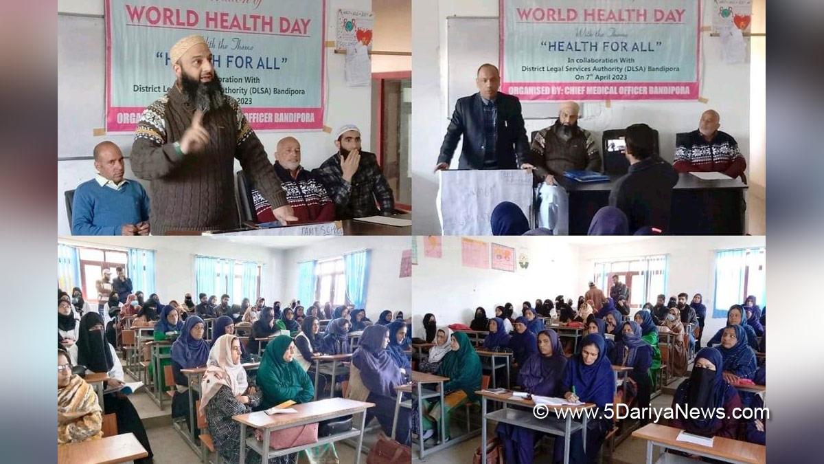 Bandipora, District Legal Services Authority, DLSA Bandipora, World Health Day, Kashmir, Jammu And Kashmir, Jammu & Kashmir
