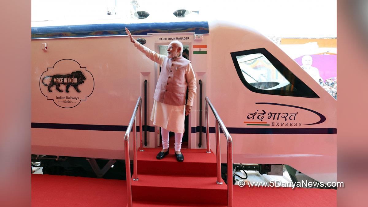 Narendra Modi, Modi, BJP, Bharatiya Janata Party, Prime Minister of India, Prime Minister, Narendra Damodardas Modi, Rajasthans First Vande Bharat Train, Vande Bharat Train, Vande Bharat Train Rajasthan 