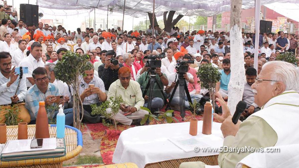 Manohar Lal Khattar, Haryana, Bharatiya Janata Party, BJP, Haryana Chief Minister, Chief Minister of Haryana, MSP, Haryana Crops MSP