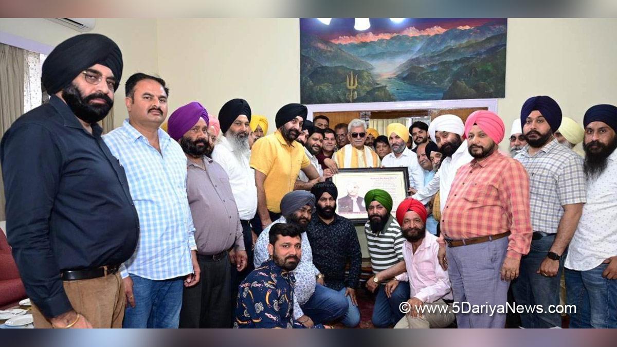 Manoj Sinha, Lieutenant Governor J&K, Raj Bhavan, Jammu, Srinagar, Kashmir, Jammu And Kashmir, Jammu & Kashmi, J&K Transport Welfare Association