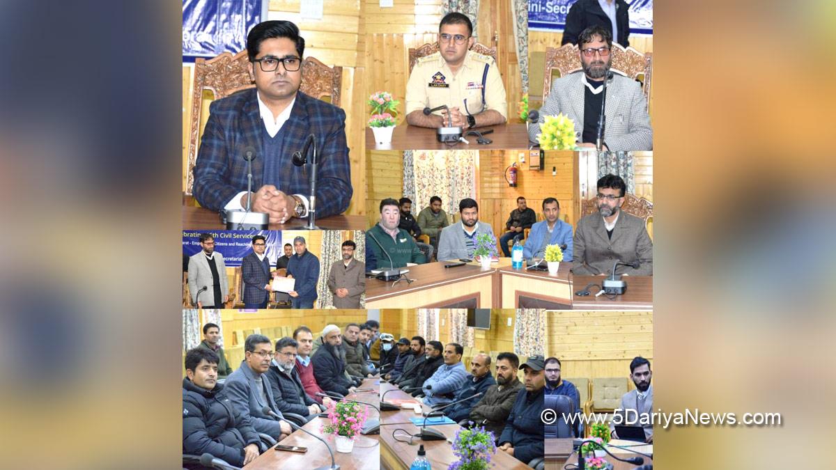Bandipora, District Development Commissioner, DDC, Bandipora, Dr Owais Ahmad, Kashmir, Jammu And Kashmir, Jammu & Kashmir, 16th Civil Services Day
