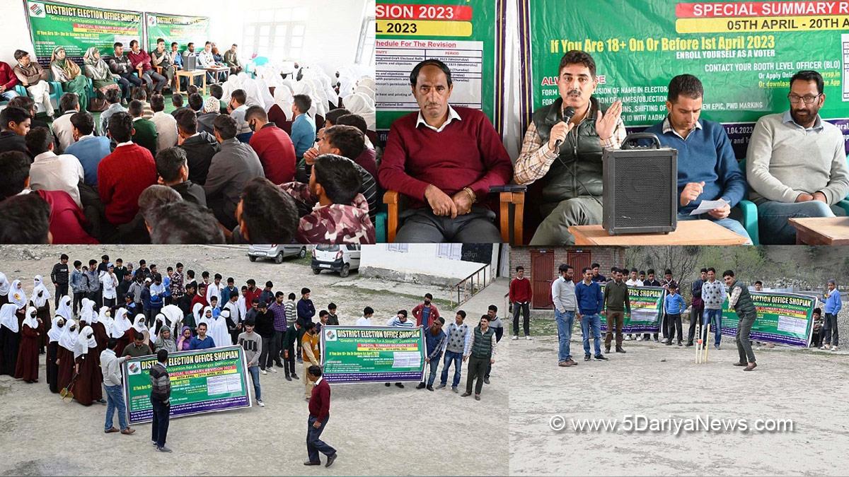 Deputy District Election Officer Shopian, Jahangir Ahmed, Systematic Voters Education and Electoral Participation, SVEEP, Jammu, Kashmir, Jammu And Kashmir, Jammu & Kashmir