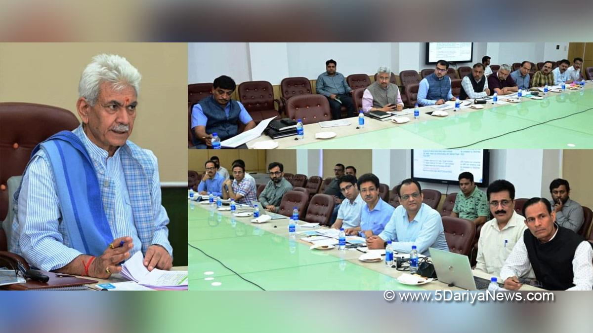 Manoj Sinha, Lieutenant Governor J&K, Raj Bhavan, Jammu, Srinagar, Kashmir, Jammu And Kashmir, Jammu & Kashmir, Power Development Department