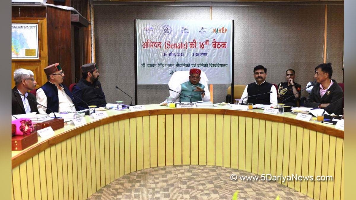 Shiv Pratap Shukla, Himachal Pradesh, Himachal, Bharatiya Janata Party, BJP, BJP Himachal, Shimla, Raj Bhawan, Nauni University