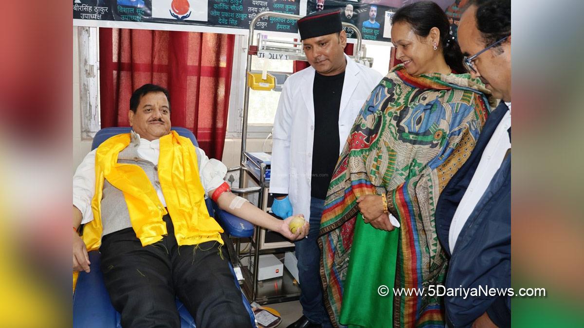 Sunder Singh Thakur, Himachal Pradesh, Himachal, Congress, Indian National Congress, Himachal Congress, Shimla, Blood Donate Sunder Singh Thakur, Kullu