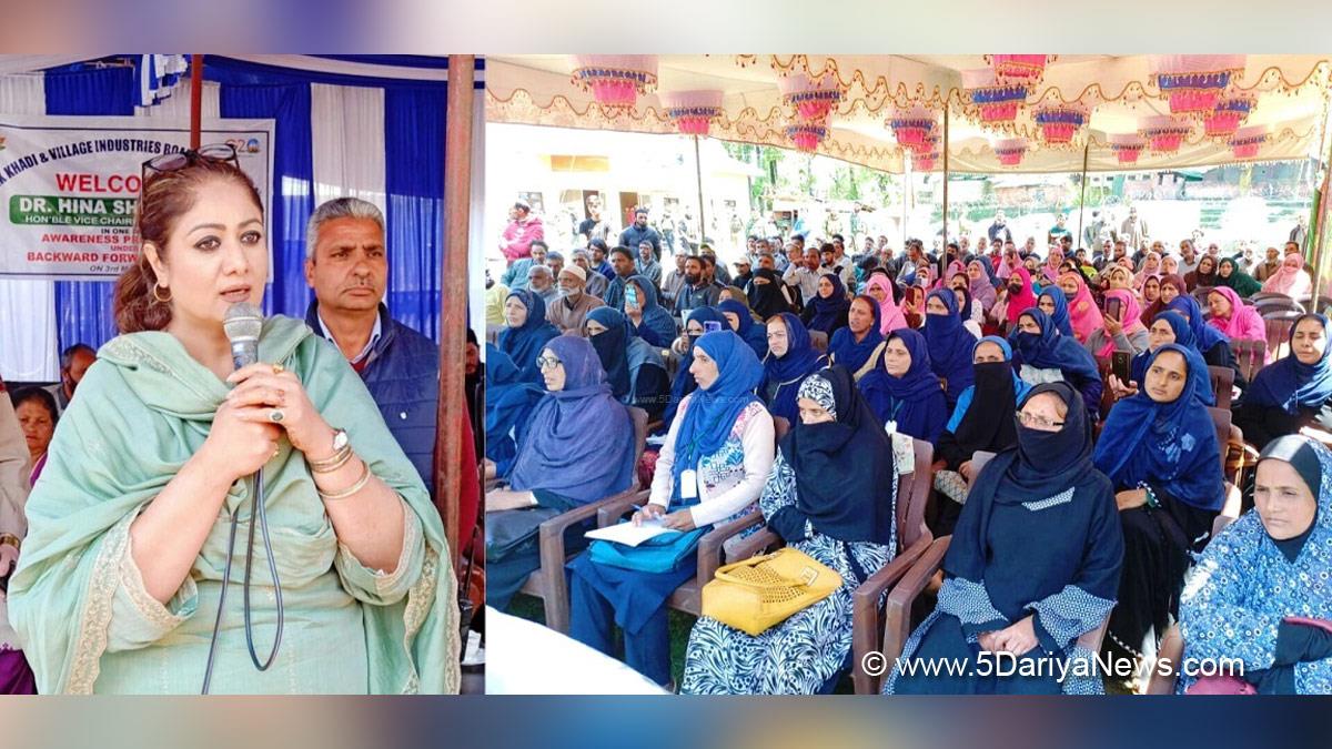 Hina Bhat, Kashmir, Jammu And Kashmir, Jammu & Kashmir, Jammu, J&K Khadi Villages and Industries Board, JKKVIB, Dr.Hina Shafi Bhat, KVIB