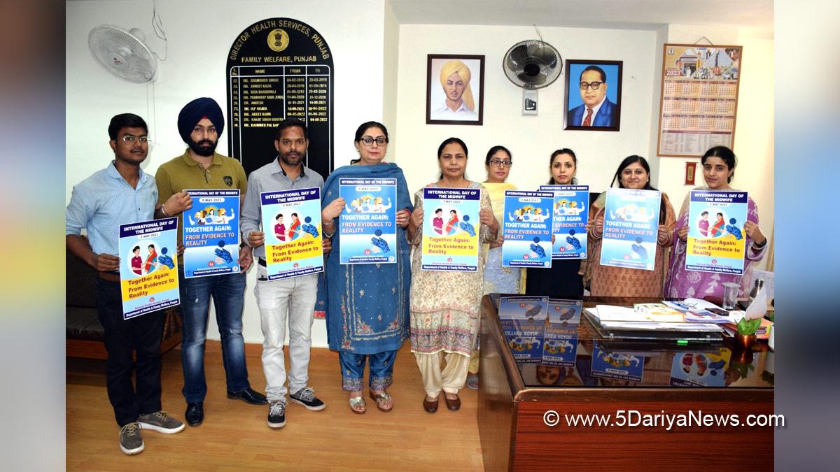 Special Day, International Day of Midwife, Health and Family Welfare, Dr Ravinder Pal Kaur, National Midwifery Training Institute, NMTI, Dr Inderdeep Kaur