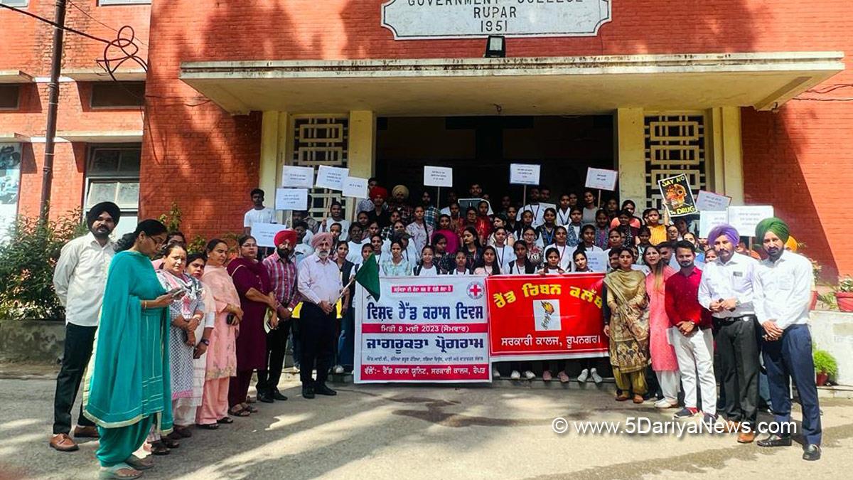 District Red Cross Society, World Red Cross Day, Ropar, Rupnagar, Govt College Ropar