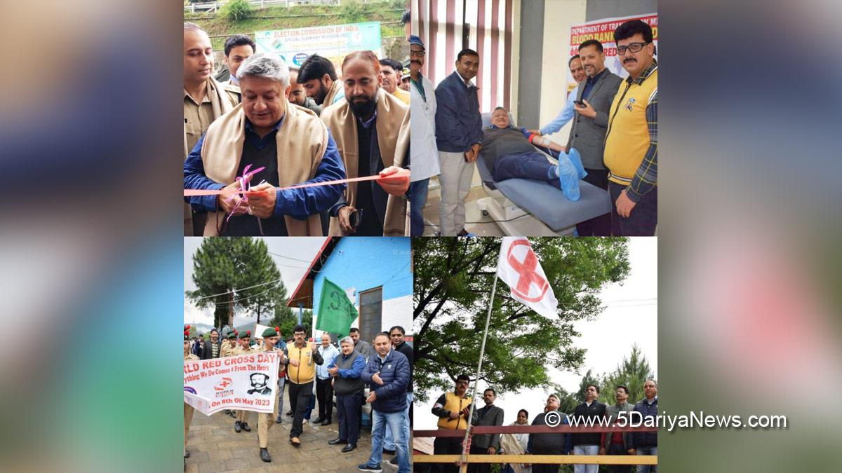 Doda, Deputy Commissioner Doda, Vishesh Paul Mahajan, Jammu, Kashmir, Jammu And Kashmir, Jammu & Kashmir, District Administration Doda, World Red Cross, World Thalassemia Day, Blood Camp, Blood Donation Camp, District Red Cross Society, Henry Dunant, International Committee of the Red Cross, World Red Cross Day