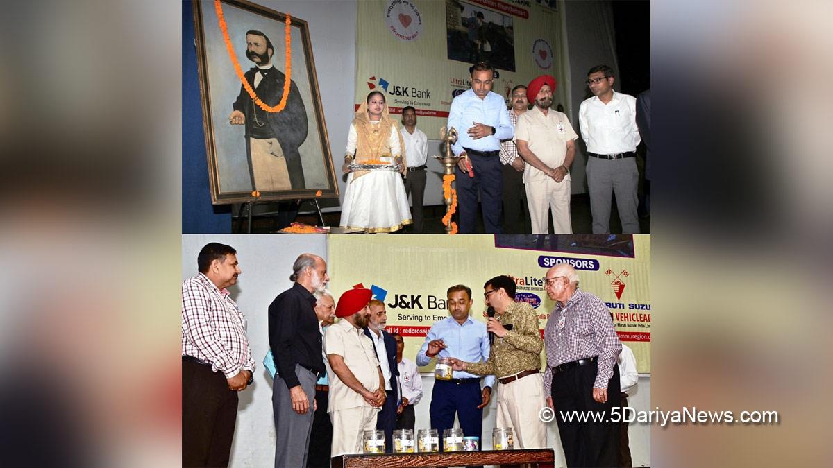 Jammu, DDC Jammu, Ramesh Kumar, Divisional Commissioner Jammu, Kashmir, Jammu And Kashmir, Jammu & Kashmir, District Administration Jammu, World Red Cross, World Thalassemia Day, District Red Cross Society, Henry Dunant, International Committee of the Red Cross, World Red Cross Day
