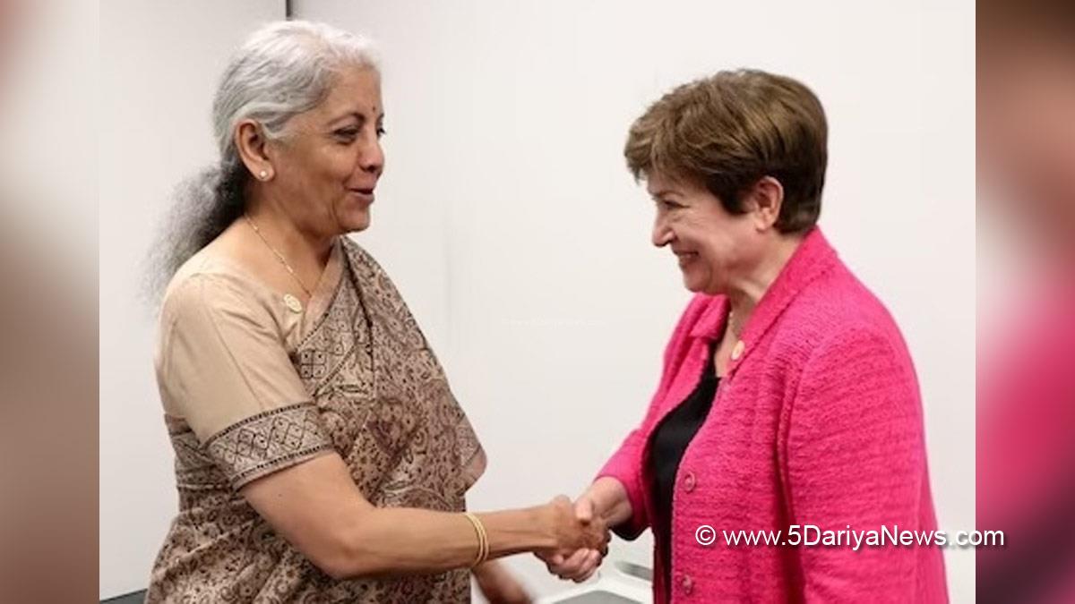 Nirmala Sitharaman, Union Minister for Finance & Corporate Affairs, BJP, Bharatiya Janata Party, IMF Chief, International Monetary Fund, Kristalina Georgieva