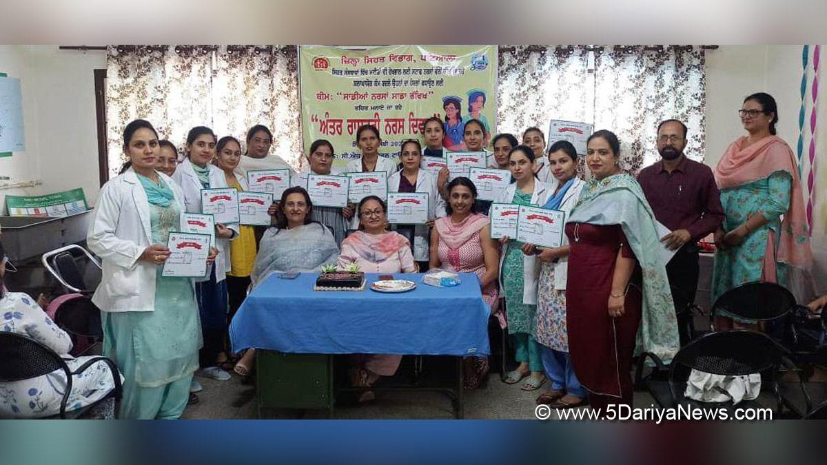 Health, Dr. Raminder Kaur, Civil Surgeon Dr. Raminder Kaur, Patiala, International Nursing Day