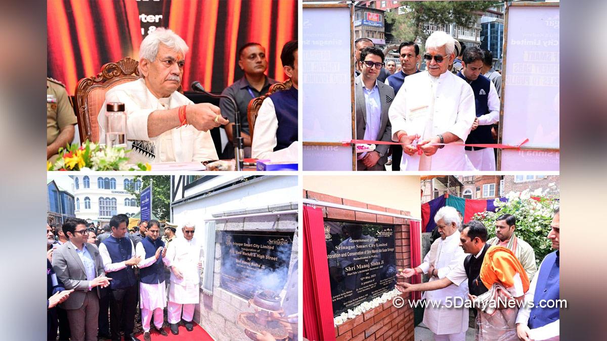 Manoj Sinha, Lieutenant Governor J&K, Raj Bhavan, Jammu, Srinagar, Kashmir, Jammu And Kashmir, Jammu & Kashmir, Srinagar Smart City, H Rajesh Prasad