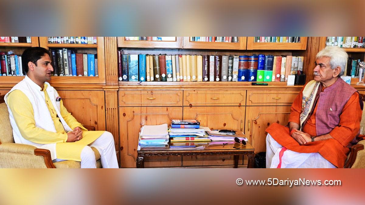 Manoj Sinha, Lieutenant Governor J&K, Raj Bhavan, Jammu, Srinagar, Kashmir, Jammu And Kashmir, Jammu & Kashmir, Junaid Azim Mattu, Mayor, Srinagar Municipal Corporation, Junaid Azim Mattu