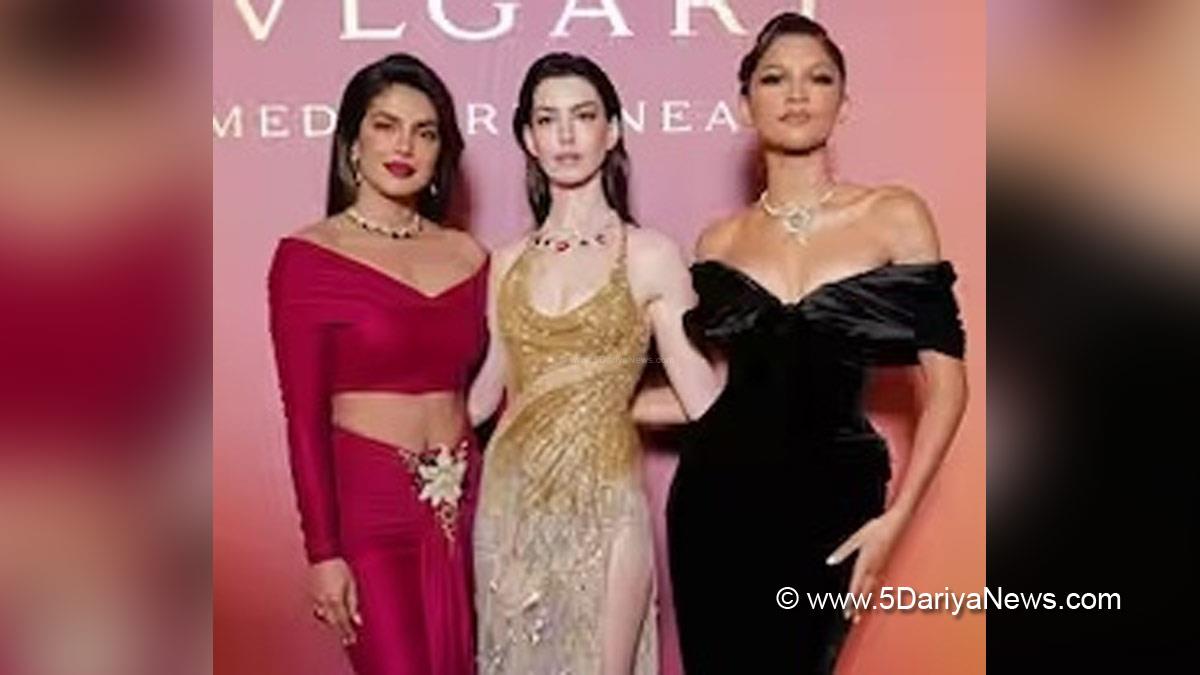 Bollywood, Hollywood, Priyanka Chopra, Anne Hathaway, Zendaya, Priyanka Chopra Anne Hathaway Zendaya, Bulgari Mediterranea High Jewellery Event