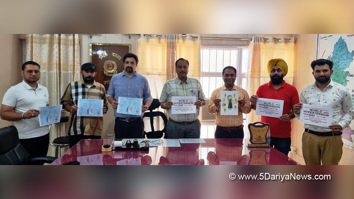 Health, Civil Surgeon, Civil Surgeon Fazilka, Fazilka, World Hypertension Day