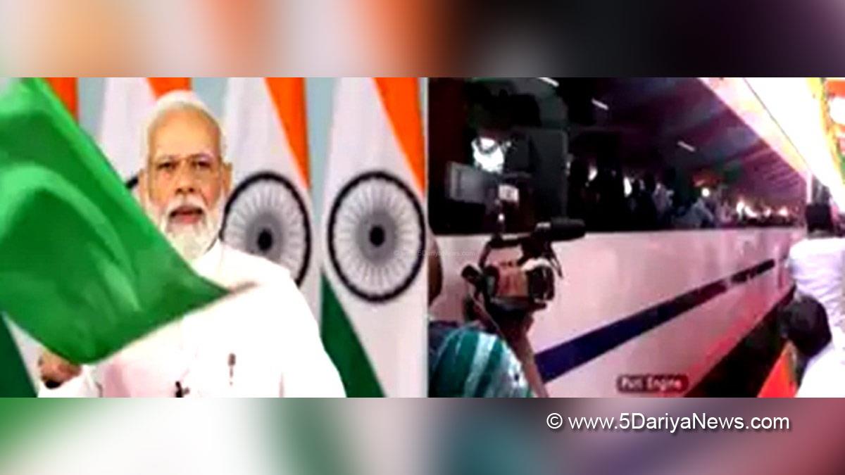 Narendra Modi, Modi, BJP, Bharatiya Janata Party, Prime Minister of India, Prime Minister, Narendra Damodardas Modi, Vande Bharat Express Train, Vande Bharat Express Train Flag Off