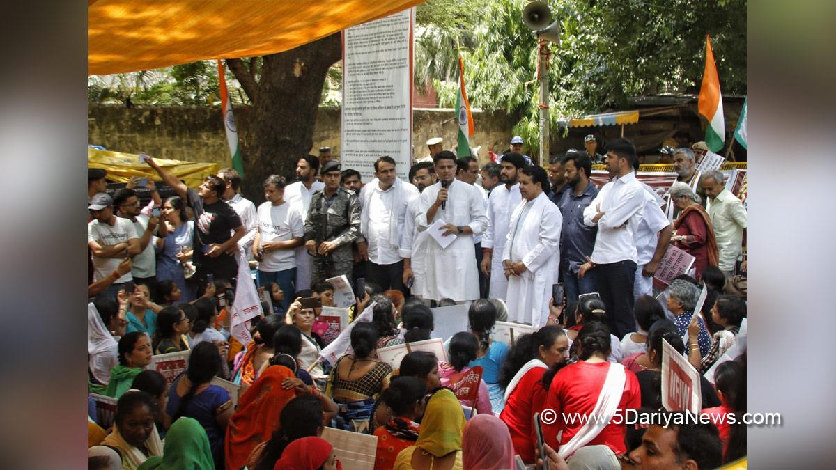 Protest, Wretlers Protest, Wretlers Protest New Delhi, Wretlers Protest News, Wretlers Protest Reason, Wretlers Protest In India, Brij Bhushan Sharan Singh News, Brij Bhushan Sharan Singh Latest News, Wrestling Federation of India, WFI, WFI President, Bajrang Punia, Vinesh Phogat, Sakshi Malik, Bajrang Vinesh Sakshi Protest, Wretlers Protest News Today, Sachin Pilot, Sachin Pilot Wretlers Protest