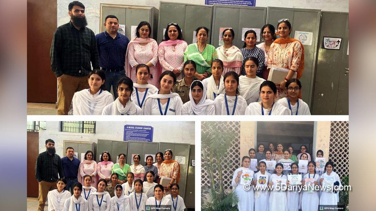 Yuva Tourism Club, Padma Shri Padma Sachdev Government College for Women, Prof. Minu Mahajan, Kashmir, Jammu And Kashmir, Jammu & Kashmir
