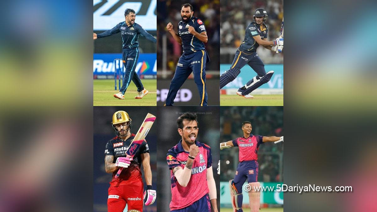 Sports News, Cricket, Cricketer, Player, Bowler, Batsman, Indian Premier League, IPL, Faf du Plessis, Shubman Gill, Yashasvi Jaiswal, Mohammed Shami, Rashid Khan, Yuzvendra Chahal