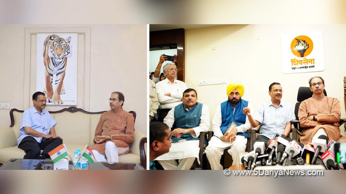 Arvind Kejriwal, Bhagwant Mann, AAP, Aam Aadmi Party, Aam Aadmi Party Punjab, AAP Punjab, Punjab, Chief Minister Of Punjab, Sanjay Singh, Raghav Chadha, Atishi, Uddhav Thackeray, Maharashtra Chief Minister, Chief Minister of Maharashtra, Shiv Sena