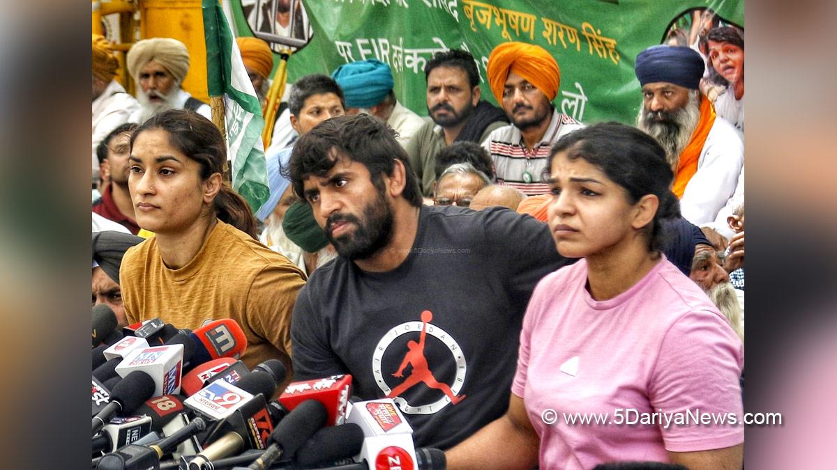 Protest, Agitation, Demonstration, Strike, Wrestling Federation of India, Brij Bhushan Sharan Singh, Vinesh Phogat, Bajrang Punia, Sakshi Malik
