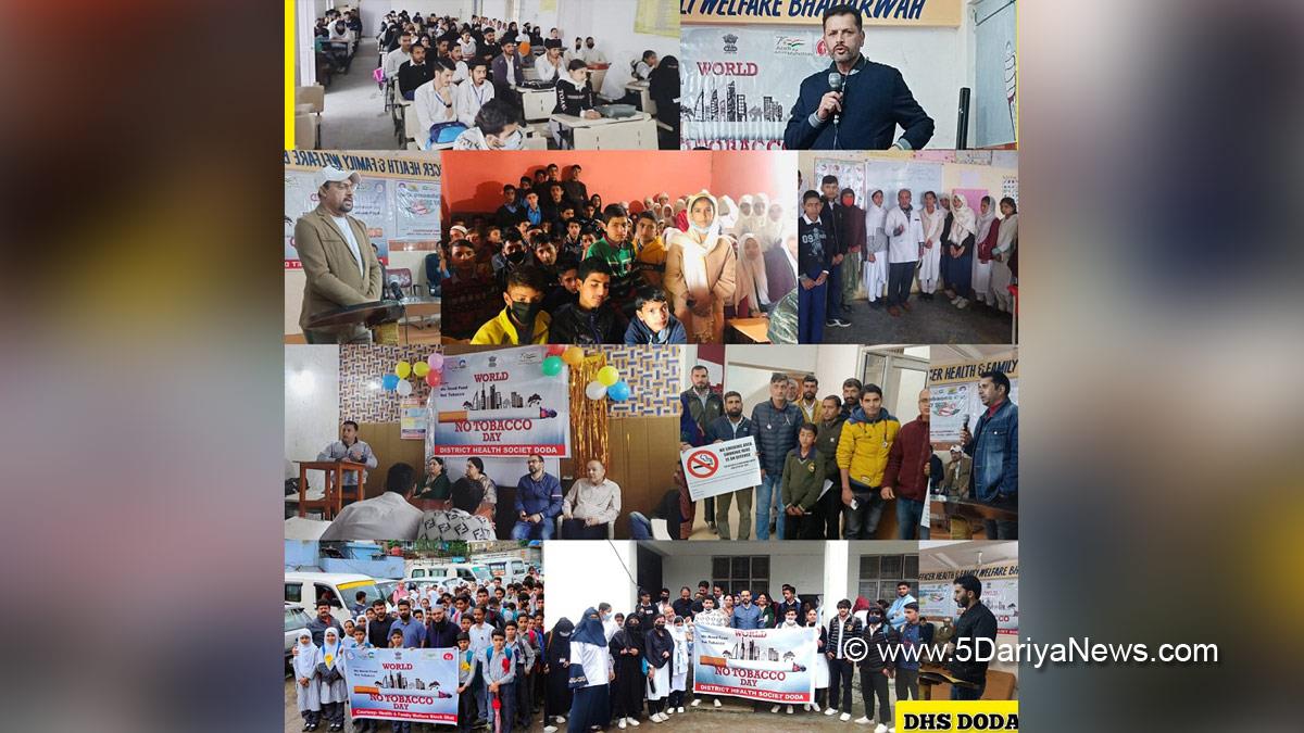 Doda, World No Tobacco Day, Kashmir, Jammu And Kashmir, Jammu & Kashmir, District Administration Doda