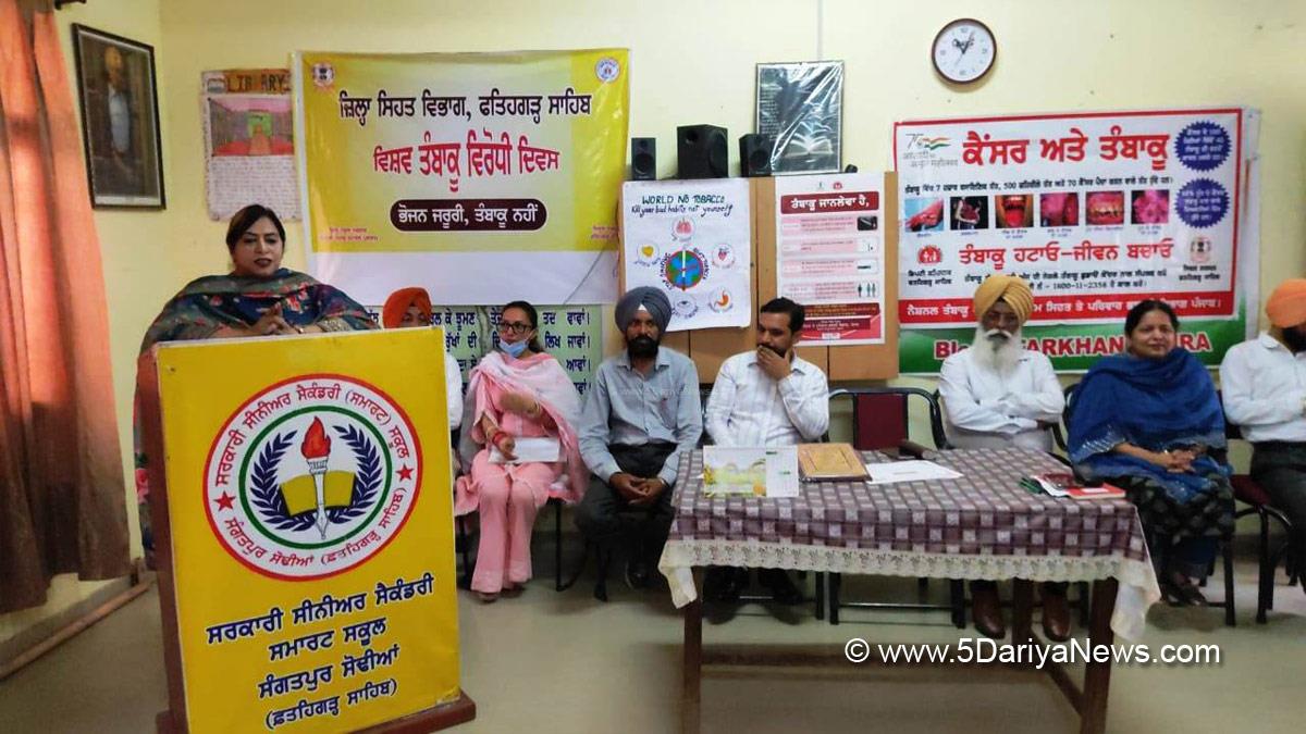 Health, Dr. Davinderjeet Kaur,  Civil surgeon Fatehgarh Sahib, Fathegarh Sahib