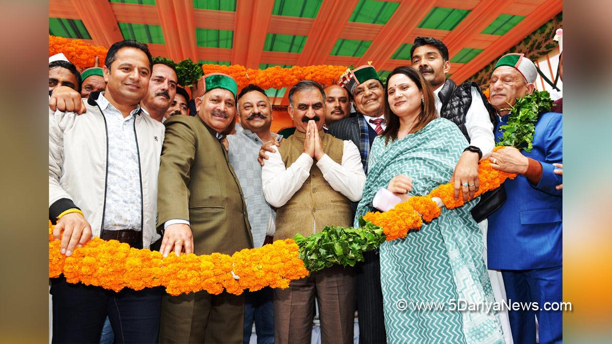 Sukhvinder Singh Sukhu, Himachal Pradesh, Himachal, Congress, Indian National Congress, Himachal Congress, Shimla, Chief Minister of Himachal Pradesh, Dhani Ram Shandil, Rohit Thakur