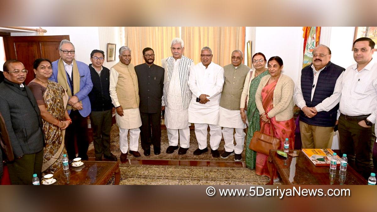 Manoj Sinha, Lieutenant Governor J&K, Raj Bhavan, Jammu, Srinagar, Kashmir, Jammu And Kashmir, Jammu & Kashmir, Rajendra Agrawal, Dheeraj Gupta, Roshan Jaggi