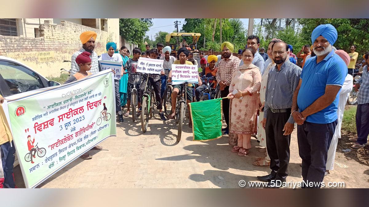 Health, Dr. Raminder Kaur, Civil Surgeon Patiala, Patiala, World Bicycle Day, Bicycle Day