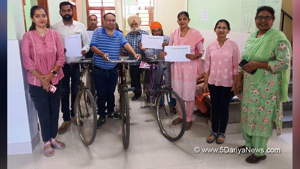 Health, Dr. Harbhajan Ram, Civil Surgeon Batala, Batala, World Bicycle Day, Bicycle Day