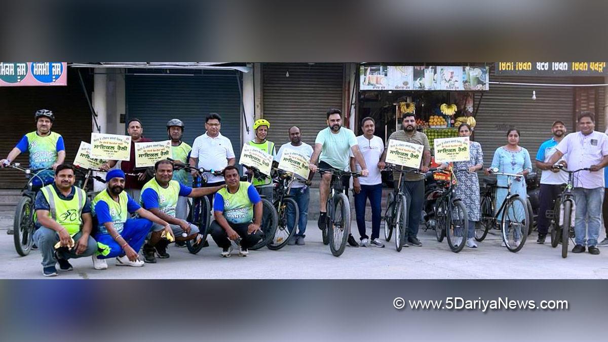 Health, Dr. Ranjit Singh, Mansa, World Bicycle Day, Bicycle Day