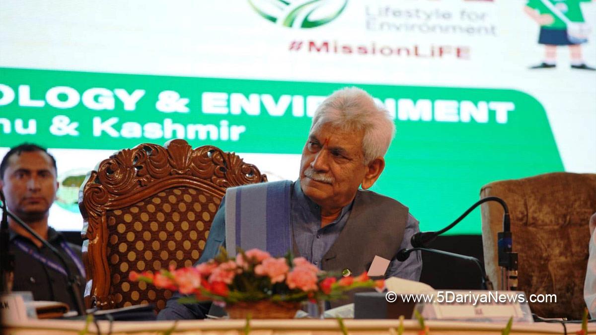 Manoj Sinha, Lieutenant Governor J&K, Raj Bhavan, Jammu, Srinagar, Kashmir, Jammu And Kashmir, Jammu & Kashmir, World Environment Day
