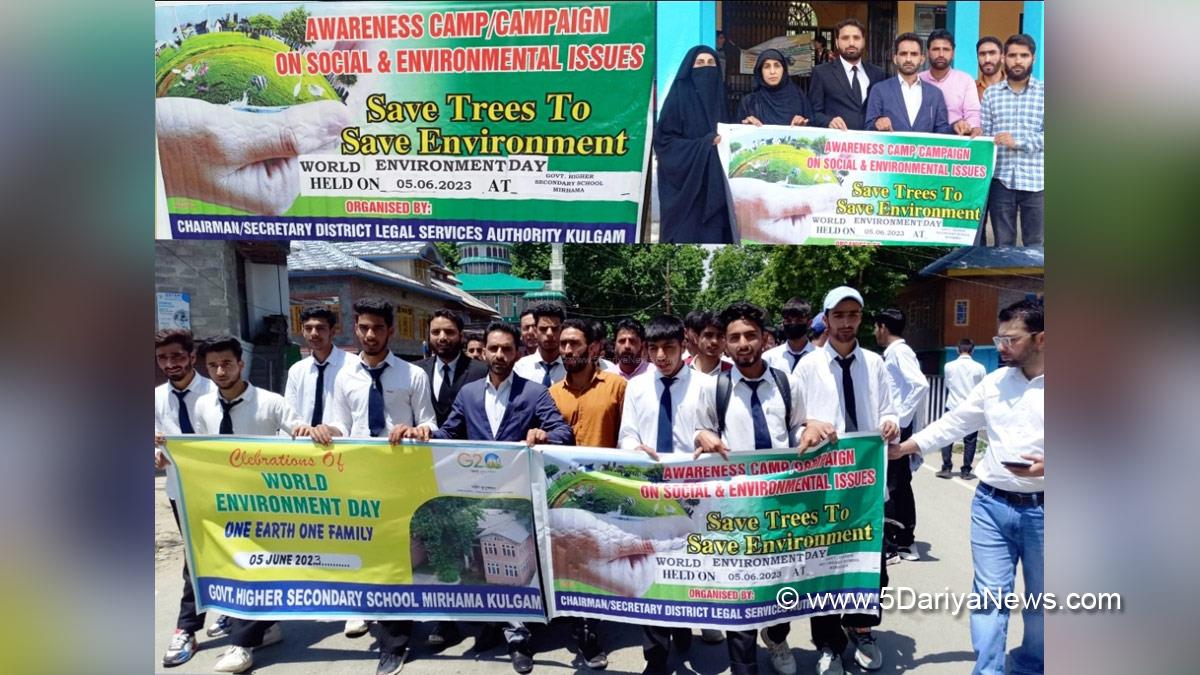 Kulgam, DLSA Kulgam, District Legal Services Authority, Mohammad Ashraf Bhat, Kashmir, Jammu, Kashmir, Jammu And Kashmir, World Environment Day, Environment Day 