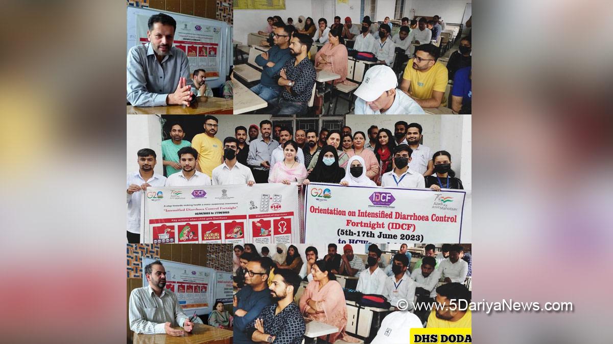 Doda, Dr Ab Hamid Zargar, Kashmir, Jammu And Kashmir, Jammu & Kashmir, Intensified Diarrhoea Control Fortnight, IDCF 2023