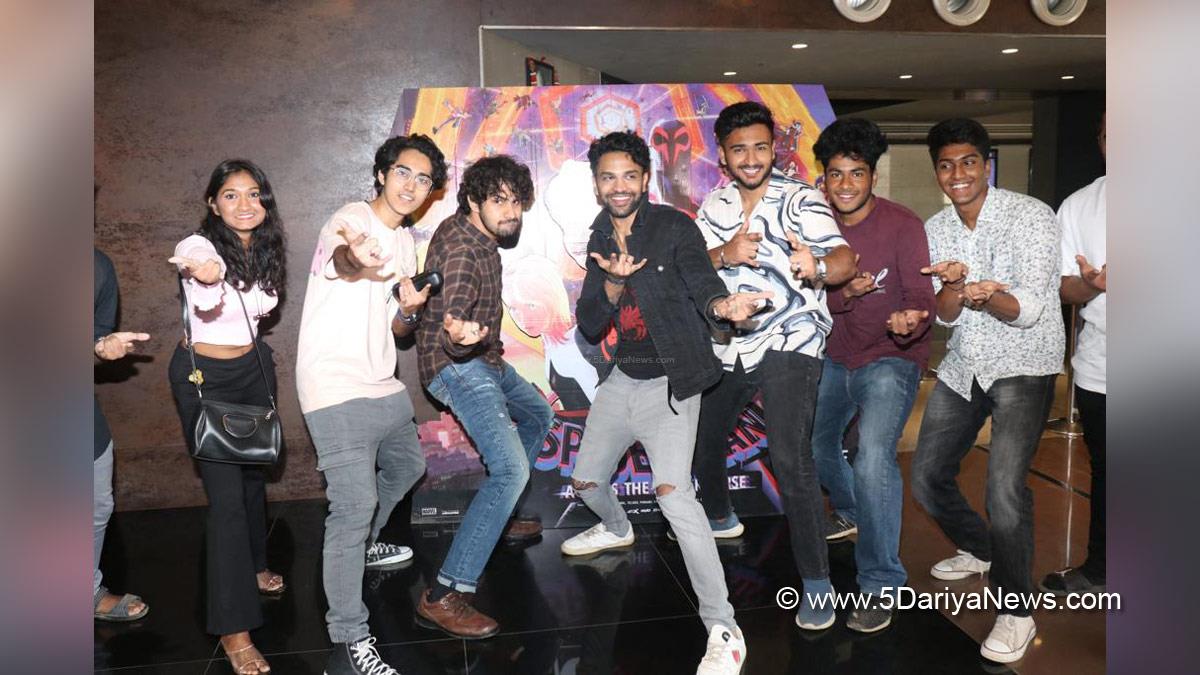 Indian Spider Man (Mile Morales) Aka Koustuv Ghosh hosts Special Screening of hindi dubbed version of ‘Across The Spider-Verse’   Shameik Moore wooed the audience by voicing the character of Miles Morales in Across The Spider-Verse, the same was dubbed in Hindi by singer, actor and voice-over artist Koustuv Ghosh. The young talent behind Indian success of worldwide smash hit organised a special screening of the film in Mumbai on 4th June ‘23. Artist Koustuv Ghosh, who enjoys a massive fan follow