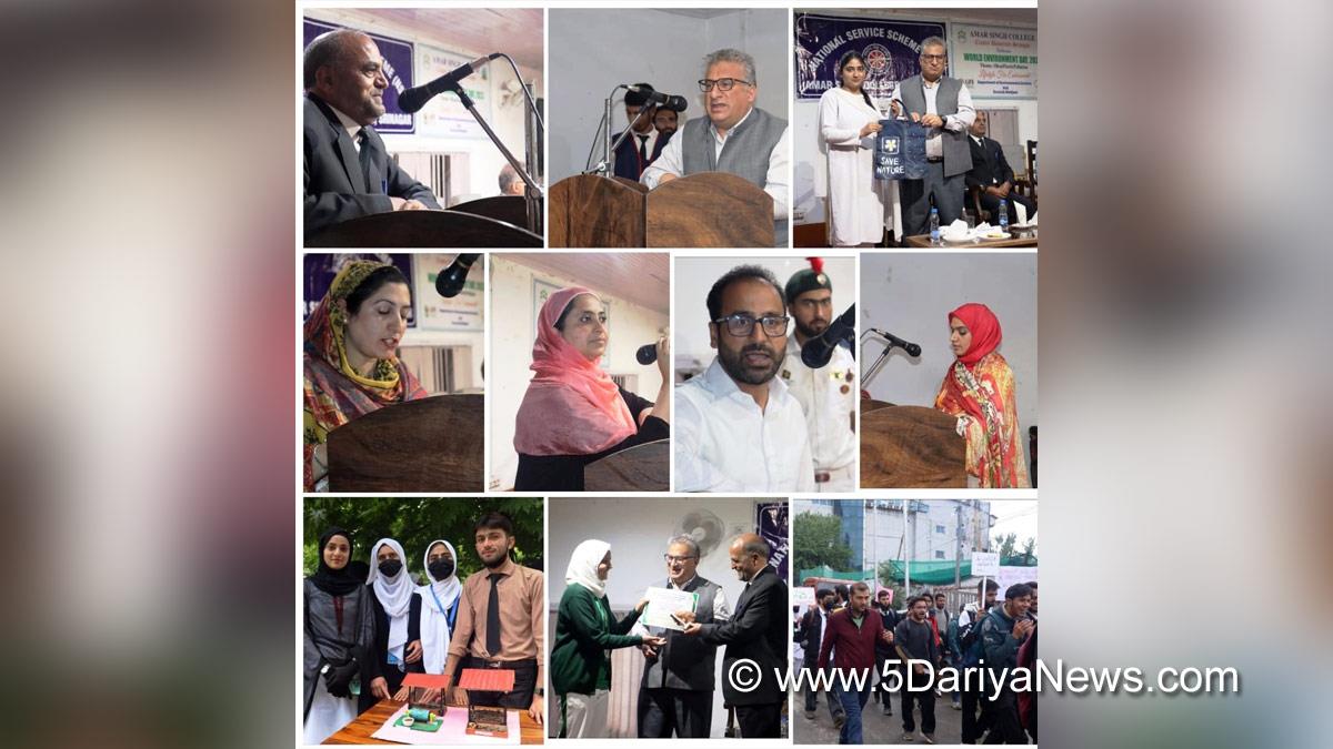 Srinagar, Kashmir, Jammu And Kashmir, Jammu & Kashmir, Ghulam Jeelani Qurashi, Dr. Khalid Muzamil Gani, Prof. Shahid Ahmad Wani, World Environment Week 2023